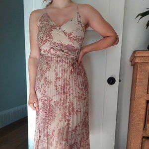 Dusty Pink Floral Dress - Dex